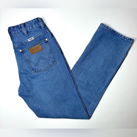 Wrangler Women’s Wild West High Rise Straight Leg Classic Blue Jeans Size- 24 - Picture 8 of 10